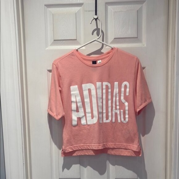 Adidas Coral Cropped Tee SZ Xsmall - Picture 1 of 7